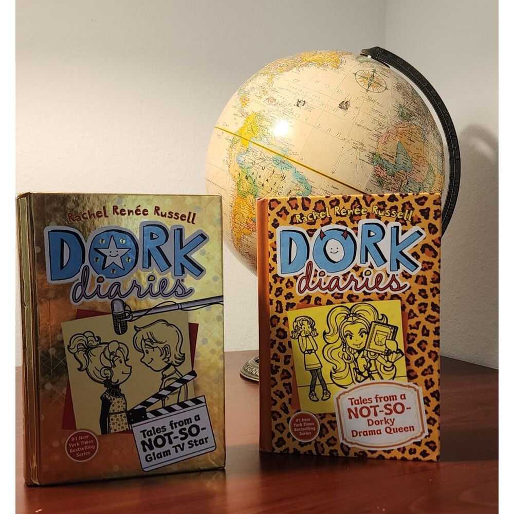 Dork Diaries Books 7 & 9 Hardcover Lot Rachel Renée Russell Kids Tween Series